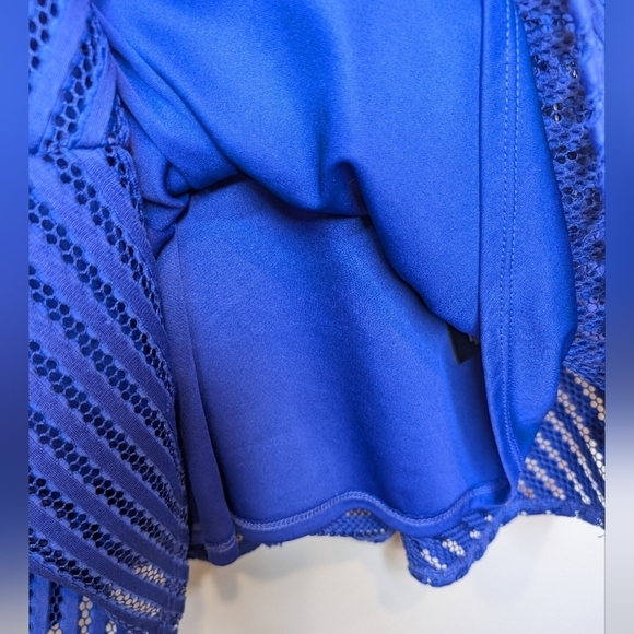 Mossimo Sleeveless Purple Fit n Flare Textured V Neck Dress Women XL - Picture 8 of 10